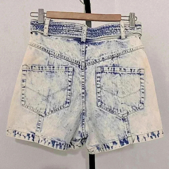 New Magali Pascal Jagger Shorts High Rise Acid Wash Hippie Festival 70 90s Y2K - Picture 8 of 16